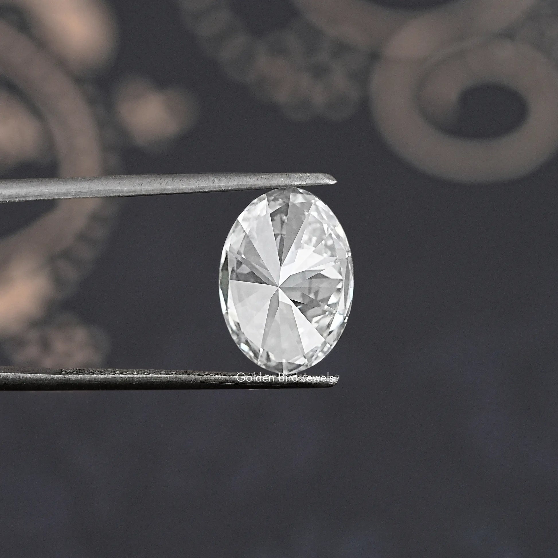 View Of Heart Shaped Lab Diamond In White