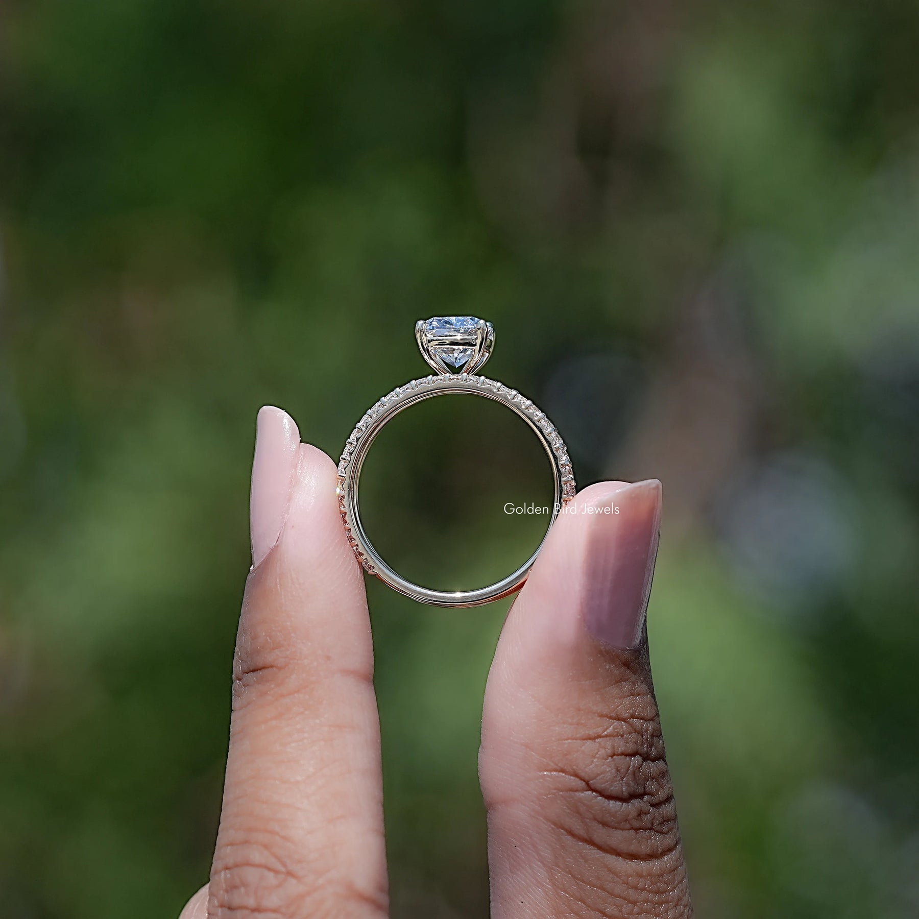Elongated Cushion Cut Lab Grown Diamond Ring