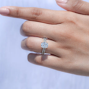 Elongated Cushion Cut Lab Grown Diamond Ring