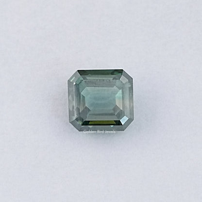 Green Emerald Cut Loose Moissanite