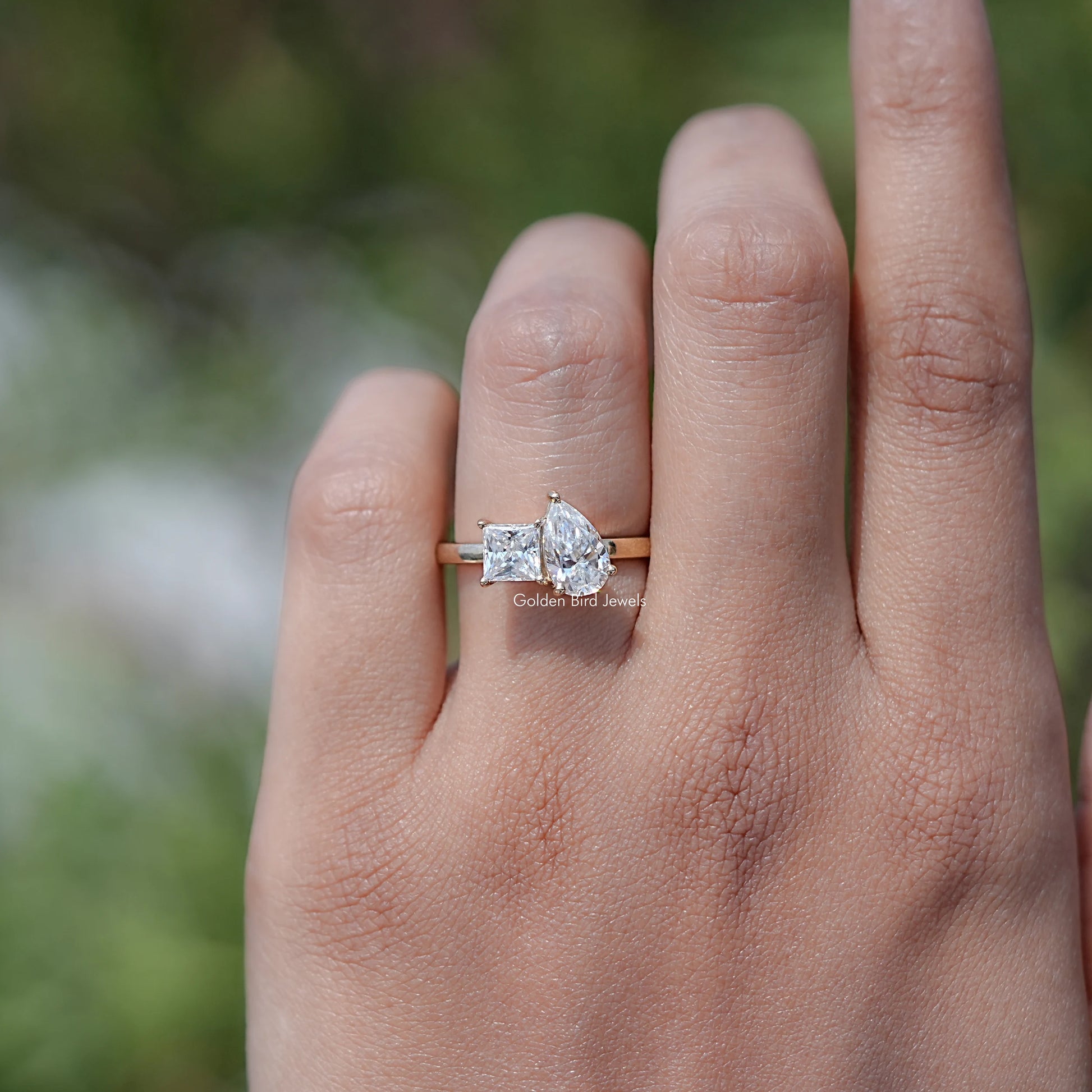 Top View Of Lab Diamond Full Eternity Band 
