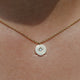 North Star Round Lab Diamond Medallion Pendant