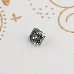 Display View of Asscher Cut Moissanite Gem