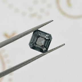 Gray Asscher Loose Moissanite Stone