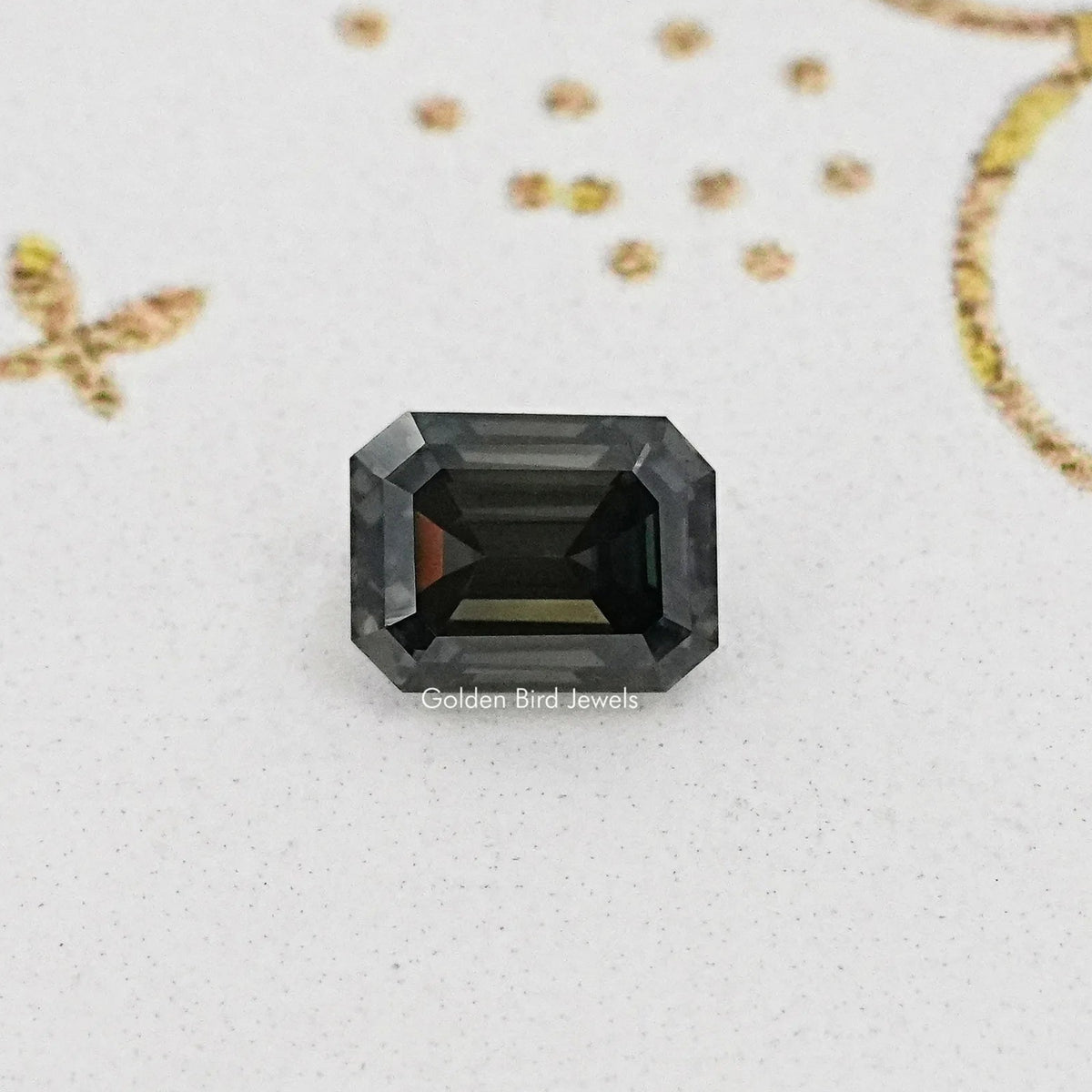 Gray Emerald Loose Moissanite