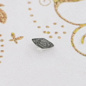 Gray Lozenge Cut Loose Moissanite