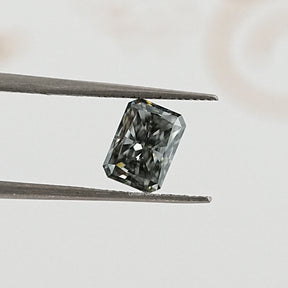 Gray Radiant Moissanite Loose Stone