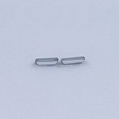 Side View Of Baguette Cut Loose moissanite  

