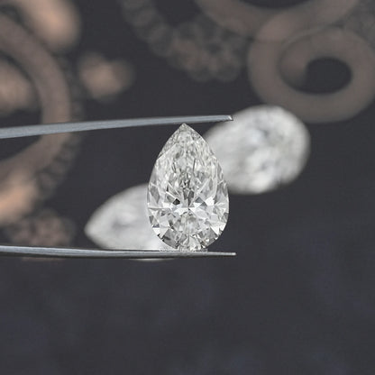 Pear Cut Lab Diamond Loose