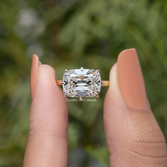 IGI Certified Old Mine Cushion Solitaire Ring