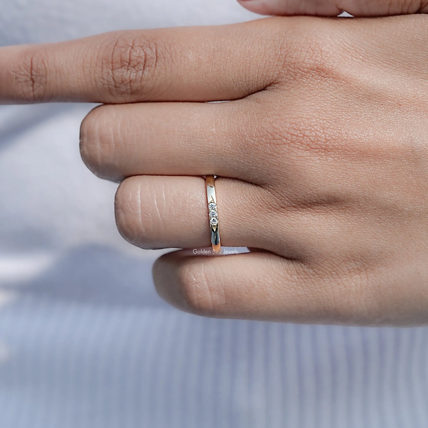 Round Cut Lab Diamond Lacie Eternity Band