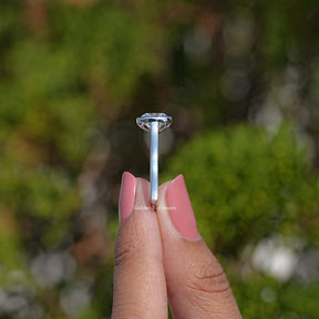 Bezel Set Old Mine Cushion Lab Diamond Ring