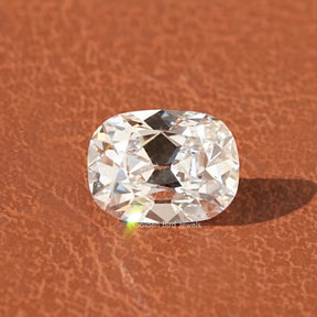 In Front View Of Cushion Cut Lab Grown Diamond