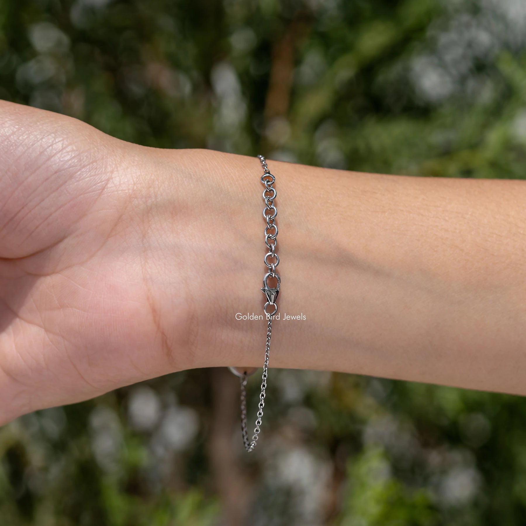 Alphabet Initial Letter Gemstone Bracelet