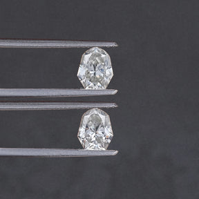 Shield Cut Moissanite Loose Matching Pair