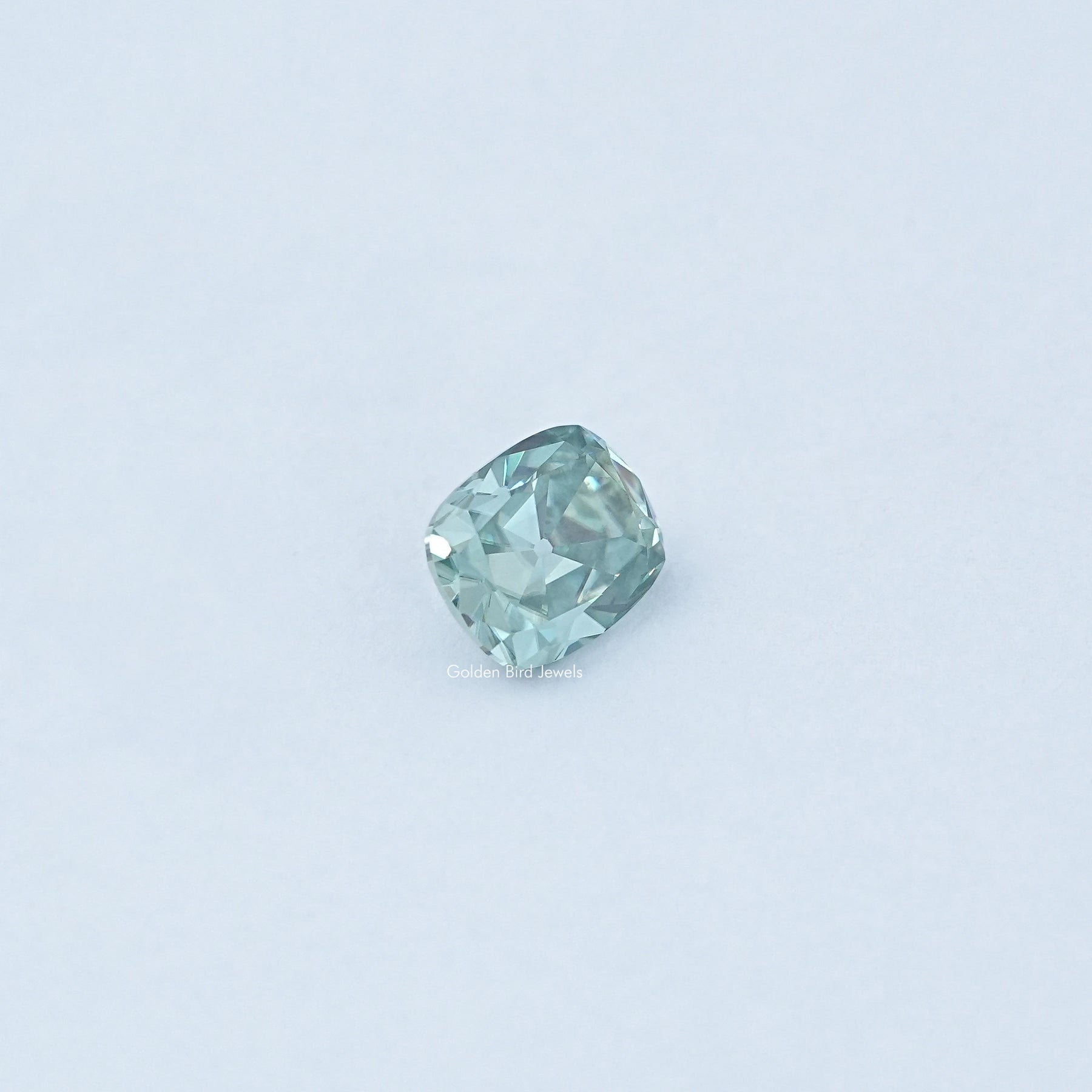Close View Of Loose Moissanite Stone 
