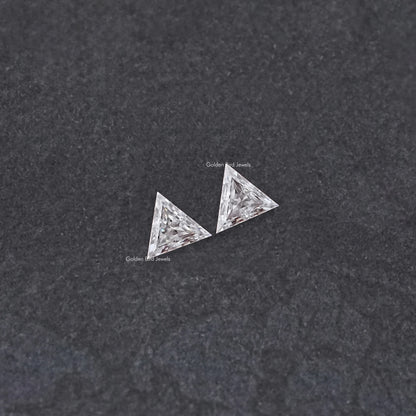 Triangle Cut Loose Moissanite Matching Pair