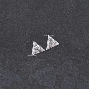 Triangle Cut Loose Moissanite Matching Pair