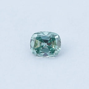 Cushion Cut Loose Moissanite in Blue Color 