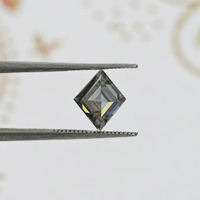Gray Lozenge Cut Loose Moissanite