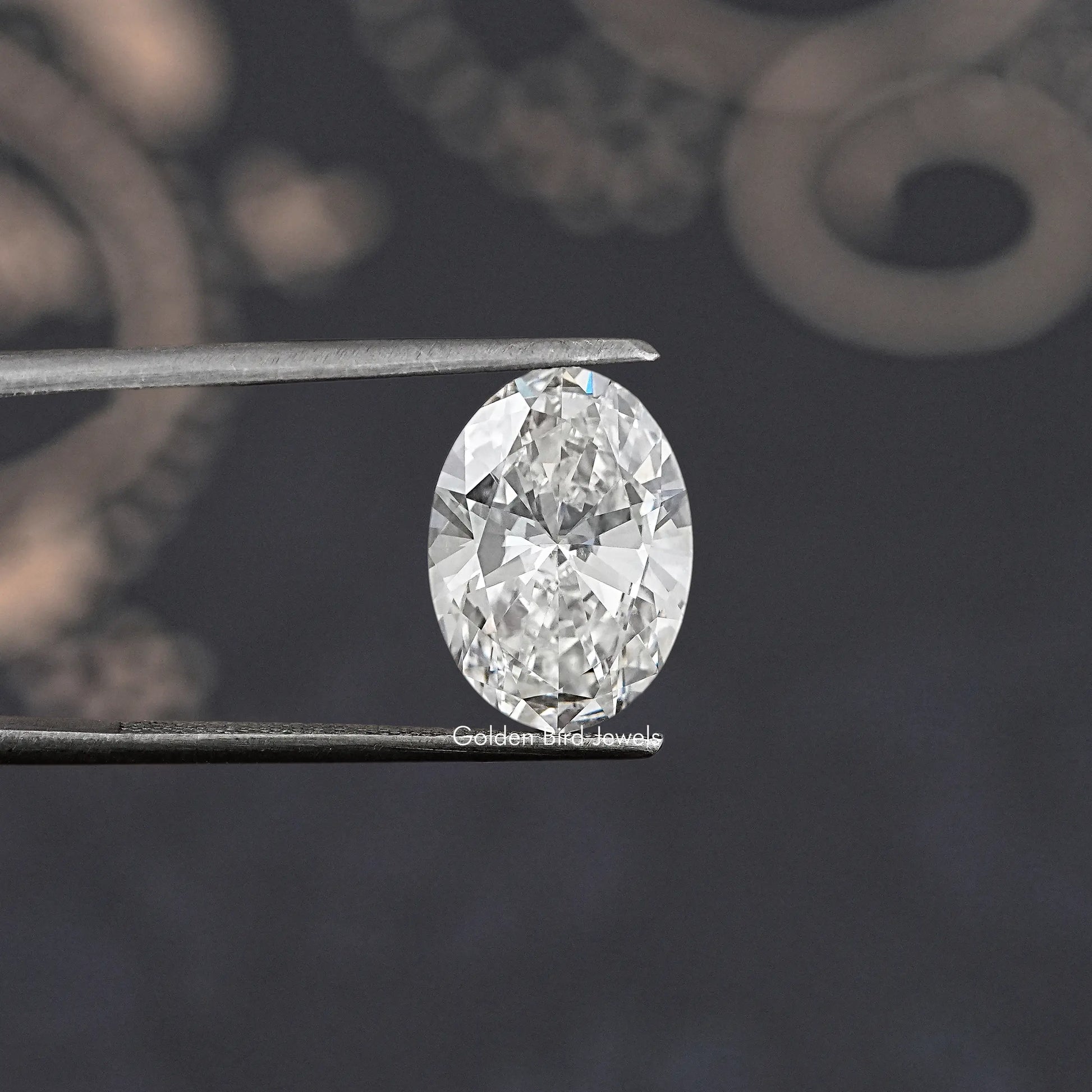 Front View Of Heart Shaped Lab Diamond In White