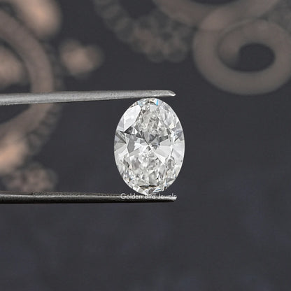 Front View Of Heart Shaped Lab Diamond In White