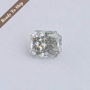 Grey Radiant Cut Loose Moissanite