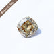 Yellow Cushion Cut Moissanite Loose Stone