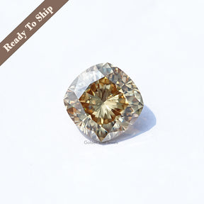 Yellow Cushion Cut Moissanite Loose Stone