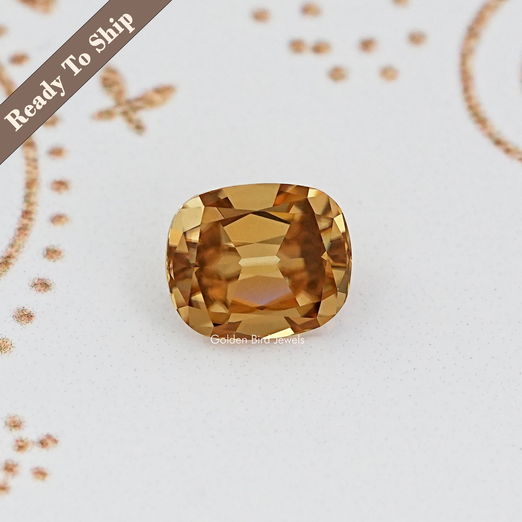 Old Mine Cut Cushion Loose Moissanite Stone