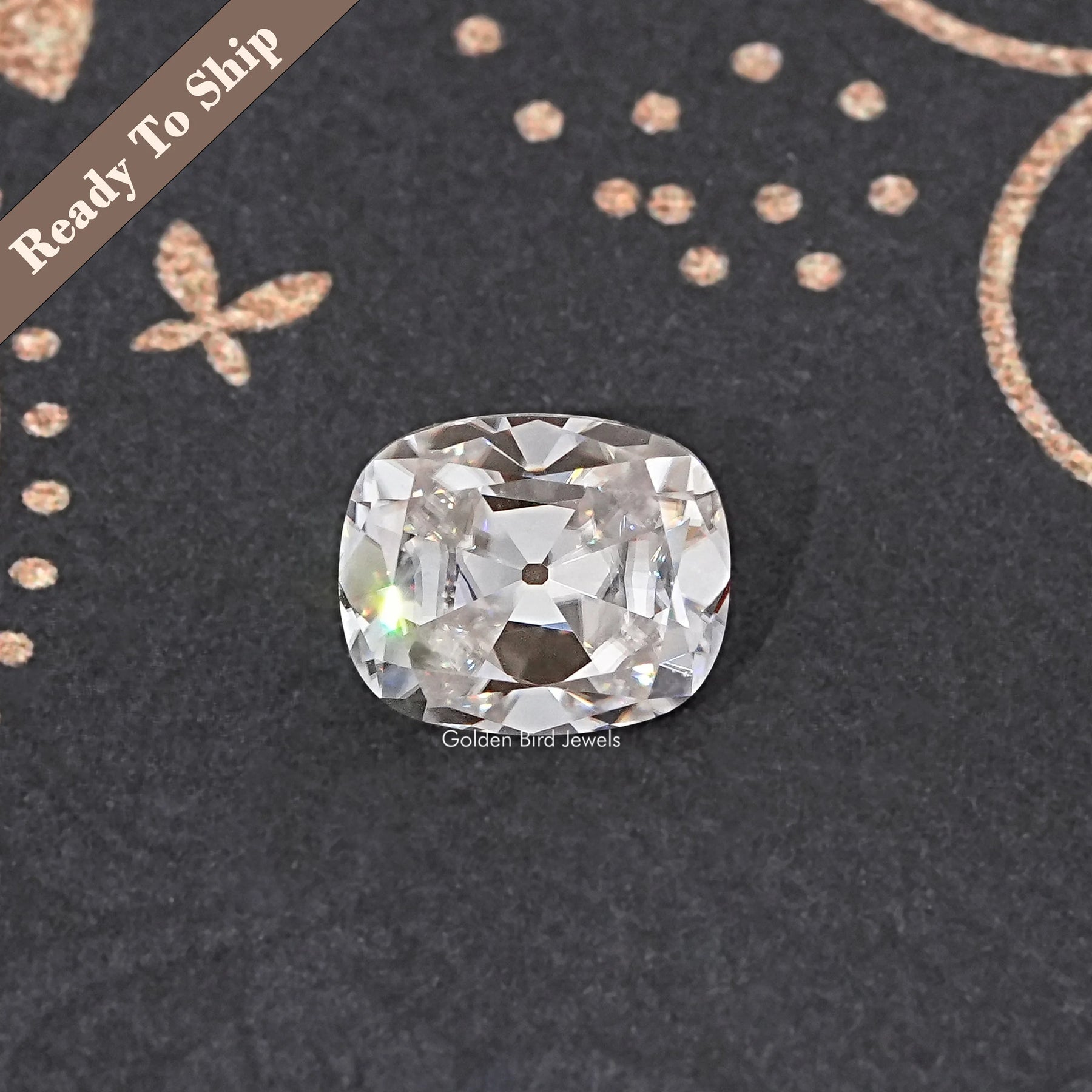 Near Colorless Old Cut Cushion Loose Moissanite