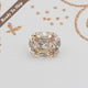 Old Mine Cut Yellow Cushion Loose Moissanite