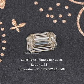 Old Mine Emerald Moissanite Loose Stone