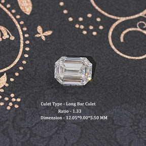 Old Mine Emerald Cut Loose Moissanite