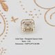 Yellow Old Mine Asscher Cut Loose Moissanite