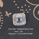 Near Colorless Old Mine Asscher Loose Moissanite
