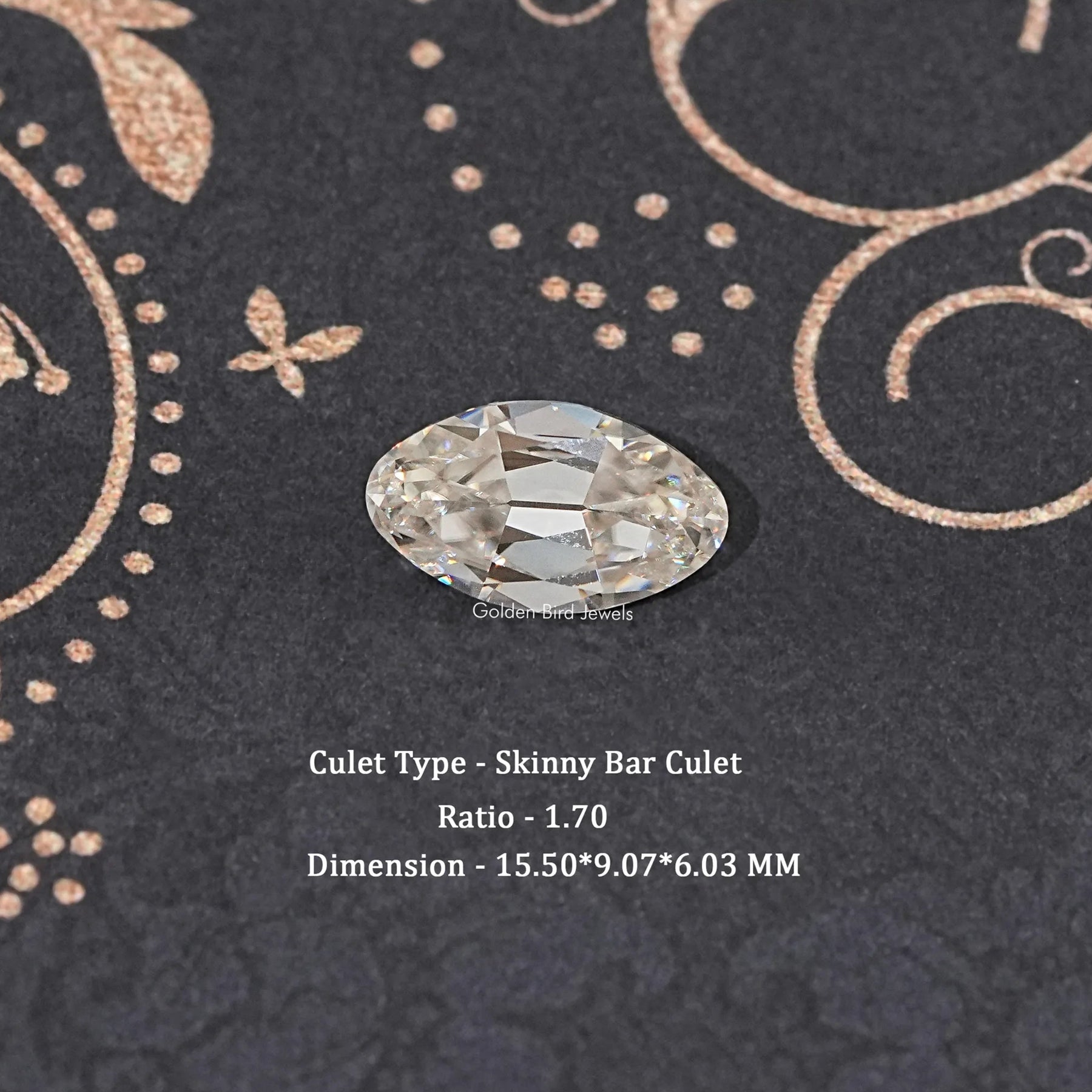 Off White Old Mine Moval Loose Moissanite