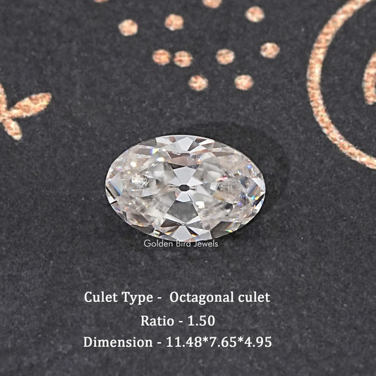Off White Old Mine Oval Loose Stone