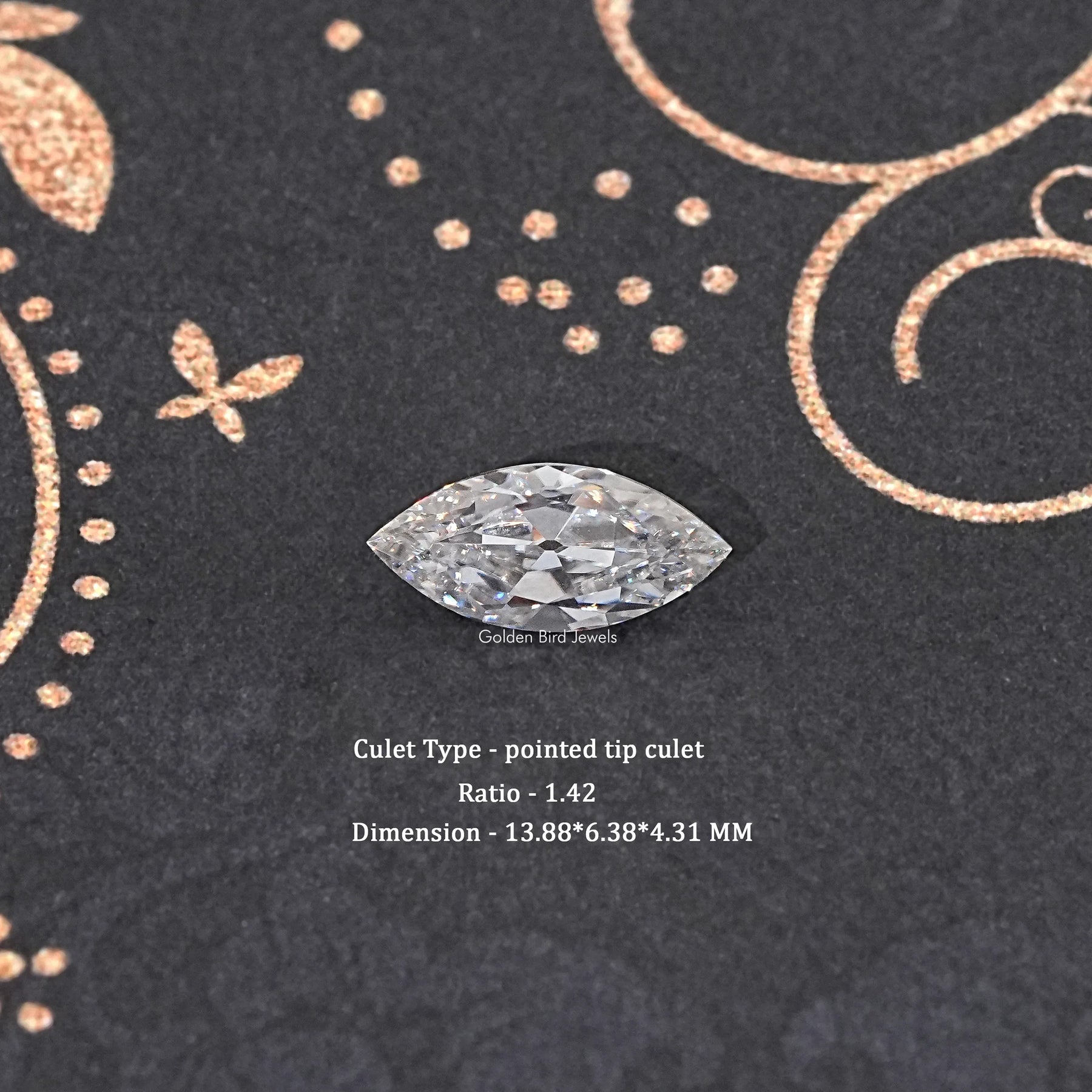 Old Mine Marquise Cut Loose Moissanite Stone