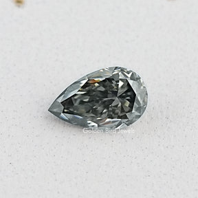 Front View Of Pear cut loose moissanite stone