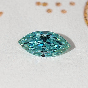 Blue Marquise Cut Moissanite Loose Stone