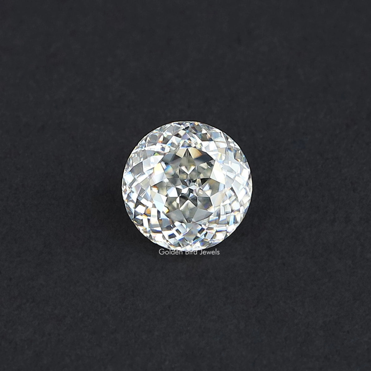 Portuguese Cut Round Moissanite Antique Stone