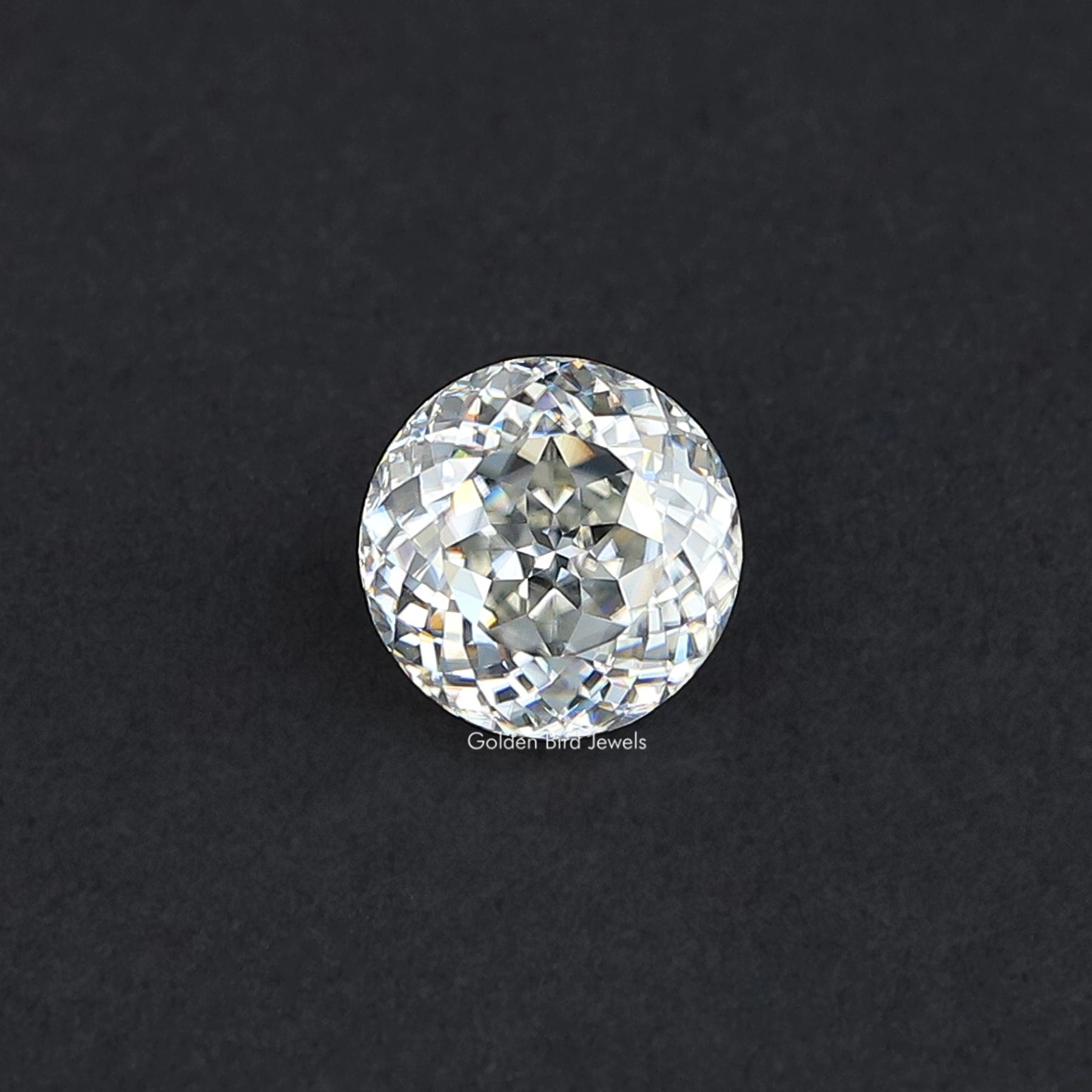 Portuguese Cut Round Moissanite Antique Stone