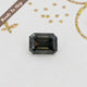 Gray Emerald Cut Moissanite Stone