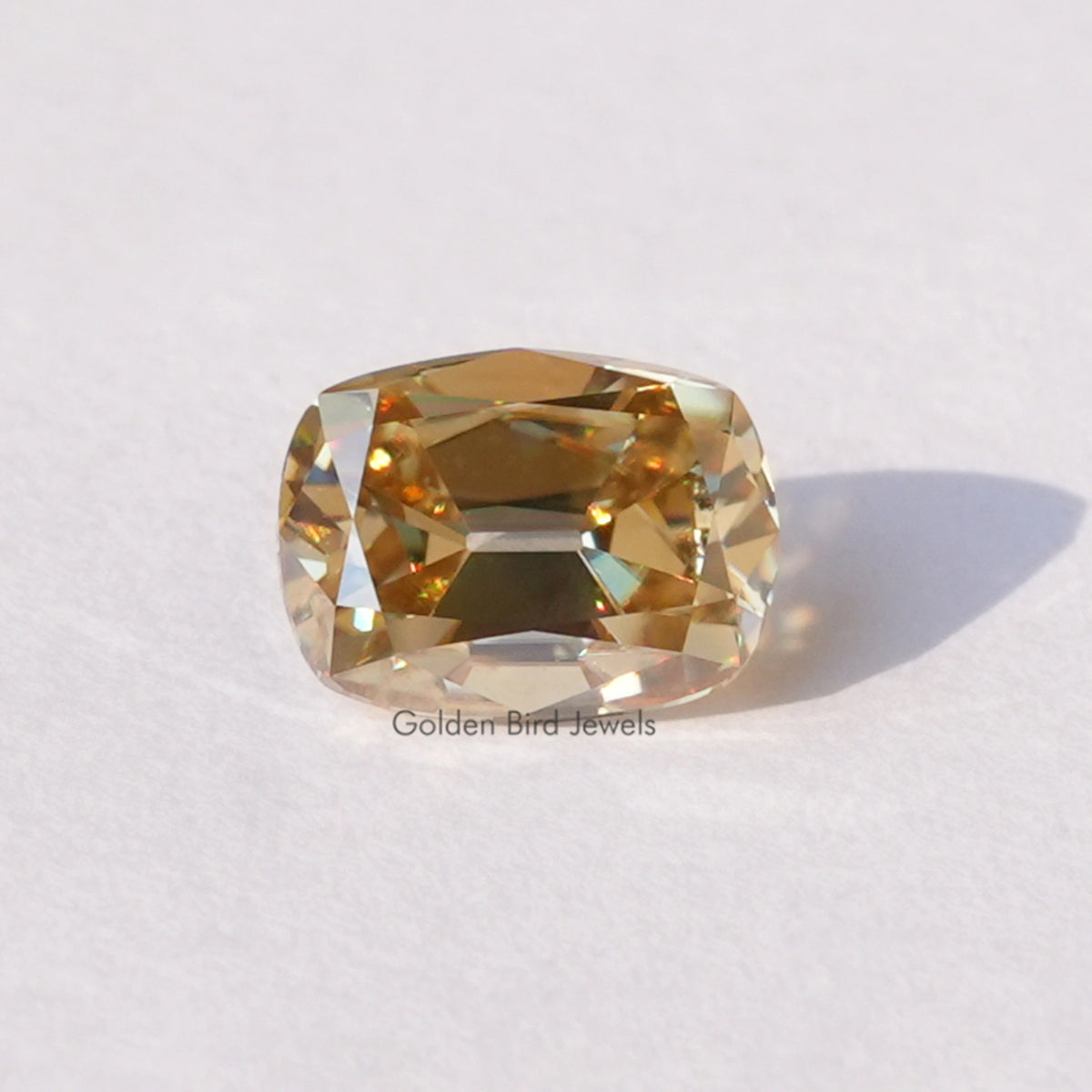Elongated Old Mine Cut Cushion Moissanite Stone