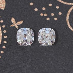Old Mine Cut Cushion Moissanite Loose Stones