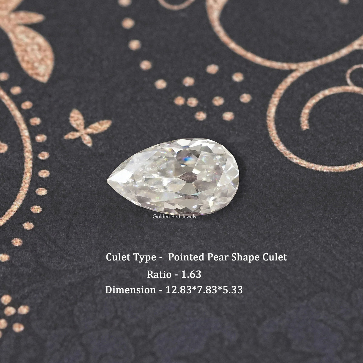 Old Mine Pear Cut Loose Moissanite Stone