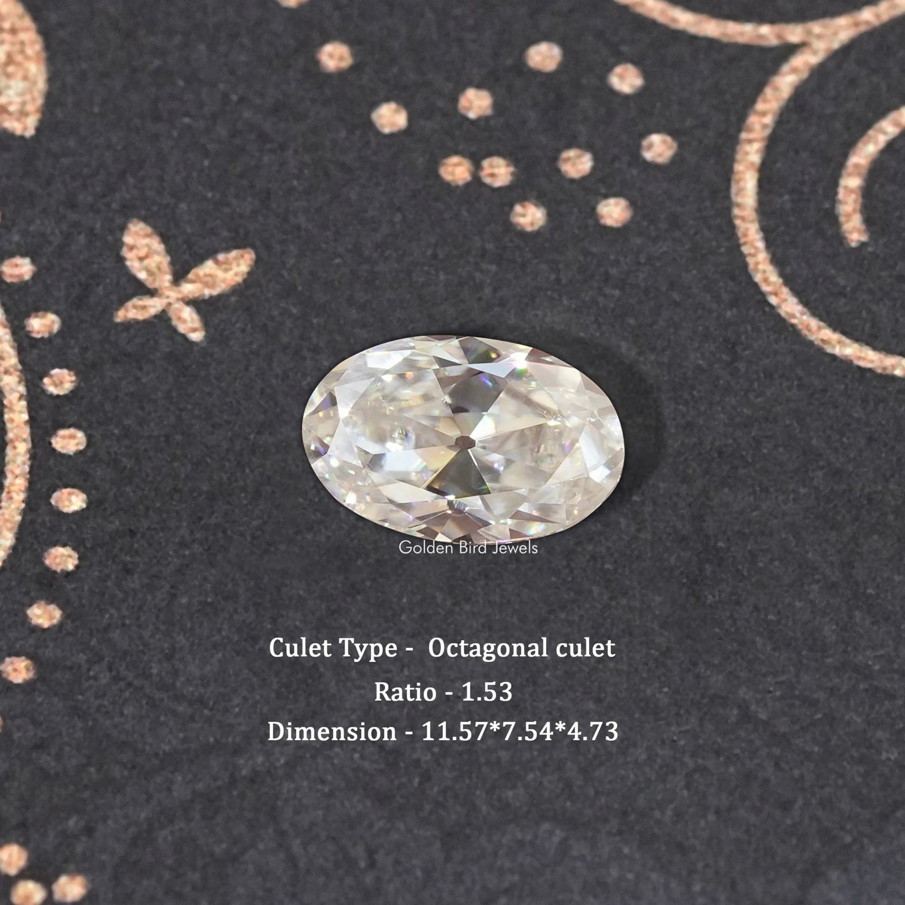 Old Mine Oval Loose Moissanite