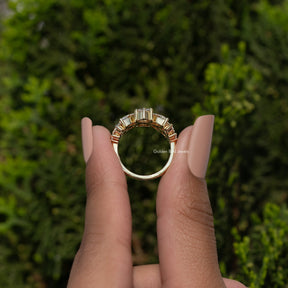 Marquise And Round Cut Moissanite Vintage Ring
