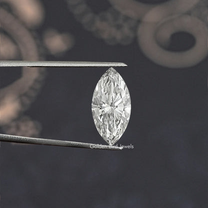 Detailed View Of Marquise Cut Lab Grown Diamond